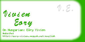 vivien eory business card